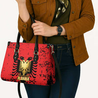 Albania Independence Day Leather Bag Dita e Pavaresise Map Grunge Style - Wonder Print Shop