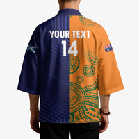 Australia and Scotland Rugby Custom Kimono Wallabies Scottish Thistle Together