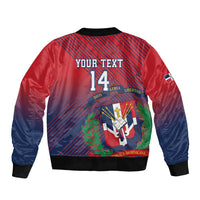 Dominican Republic 2026 Baseball Custom Bomber Jacket Coat Of Arms Gradient Style - Wonder Print Shop