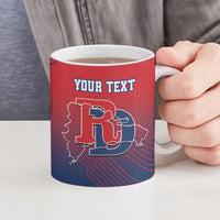 Dominican Republic 2026 Baseball Custom Ceramic Mug Coat Of Arms Gradient Style - Wonder Print Shop