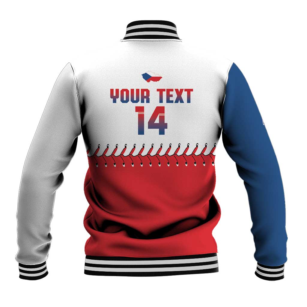 Czech Republic 2026 Baseball Custom Baseball Jacket Come On Cesko Flag Style - Wonder Print Shop