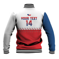 Czech Republic 2026 Baseball Custom Baseball Jacket Come On Cesko Flag Style - Wonder Print Shop
