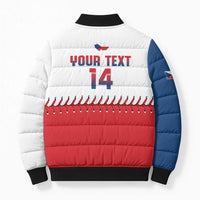 Czech Republic 2026 Baseball Custom Bomber Puffer Jacket Come On Cesko Flag Style - Wonder Print Shop
