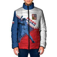 Czech Republic 2026 Baseball Custom Padded Jacket Come On Cesko Flag Style - Wonder Print Shop