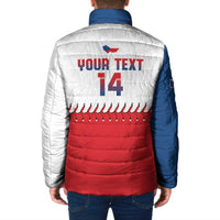 Czech Republic 2026 Baseball Custom Padded Jacket Come On Cesko Flag Style - Wonder Print Shop