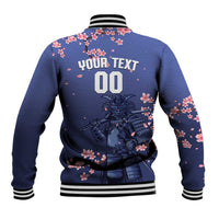 Japan 2026 Baseball Custom Baseball Jacket Come On Samurai Sakura Pattern - Wonder Print Shop