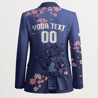 Japan 2026 Baseball Custom Blazer Come On Samurai Sakura Pattern - Wonder Print Shop