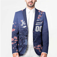 Japan 2026 Baseball Custom Blazer Come On Samurai Sakura Pattern - Wonder Print Shop