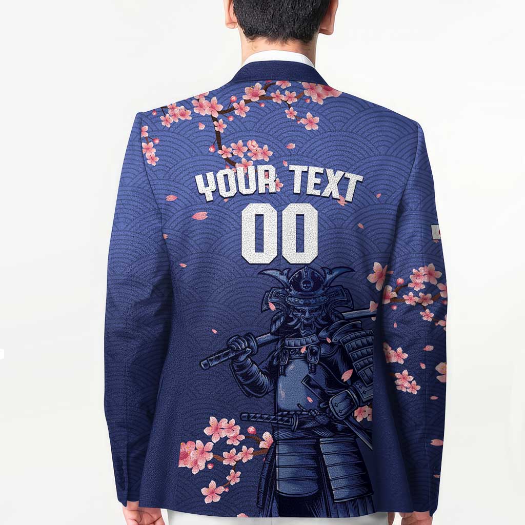 Japan 2026 Baseball Custom Blazer Come On Samurai Sakura Pattern - Wonder Print Shop