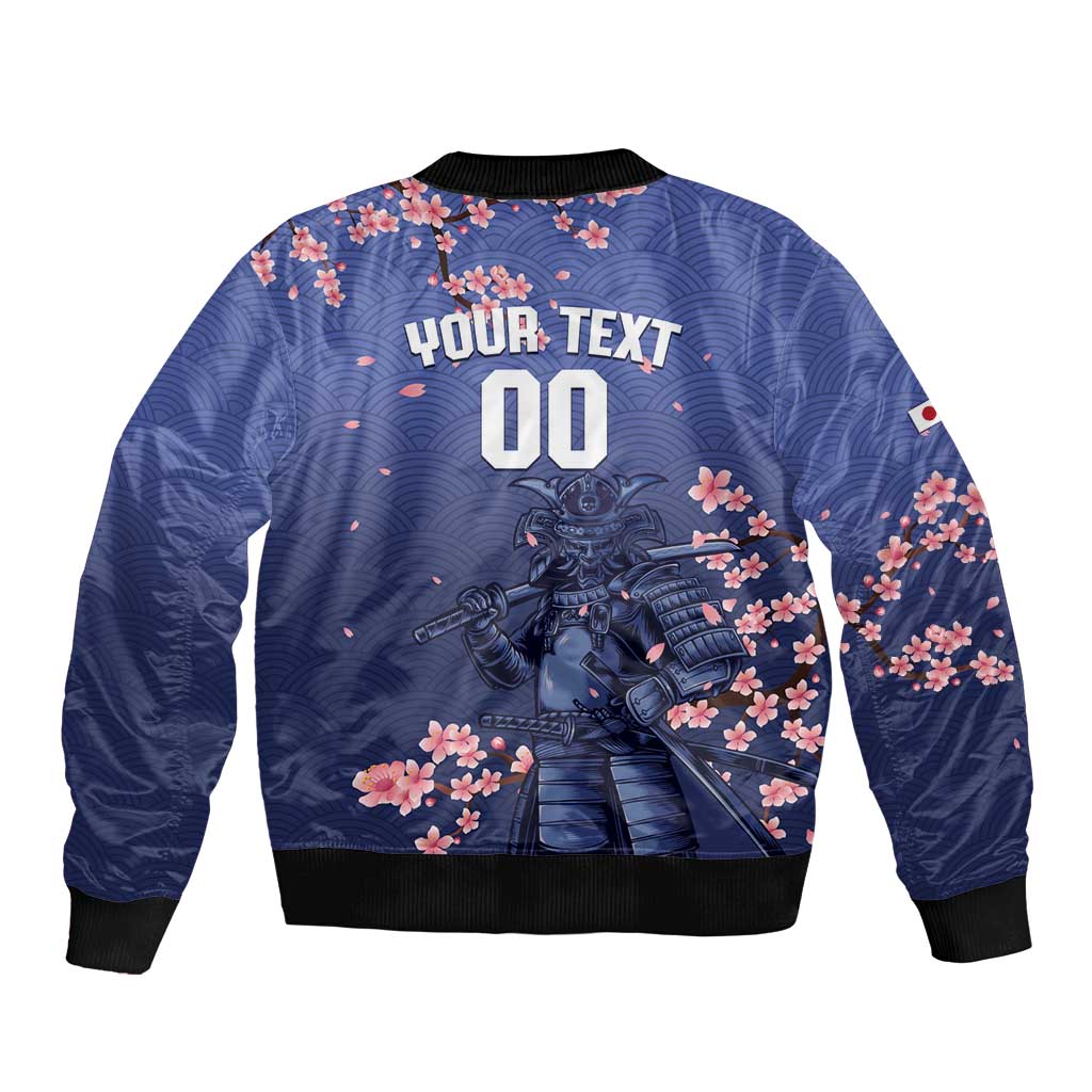Japan 2026 Baseball Custom Bomber Jacket Come On Samurai Sakura Pattern - Wonder Print Shop