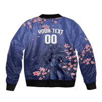 Japan 2026 Baseball Custom Bomber Jacket Come On Samurai Sakura Pattern - Wonder Print Shop