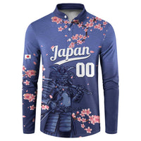 Japan 2026 Baseball Custom Button Sweatshirt Come On Samurai Sakura Pattern - Wonder Print Shop