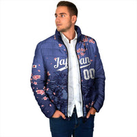 Japan 2026 Baseball Custom Padded Jacket Come On Samurai Sakura Pattern - Wonder Print Shop