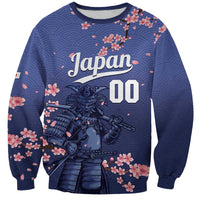 Japan 2026 Baseball Custom Sweatshirt Come On Samurai Sakura Pattern - Wonder Print Shop