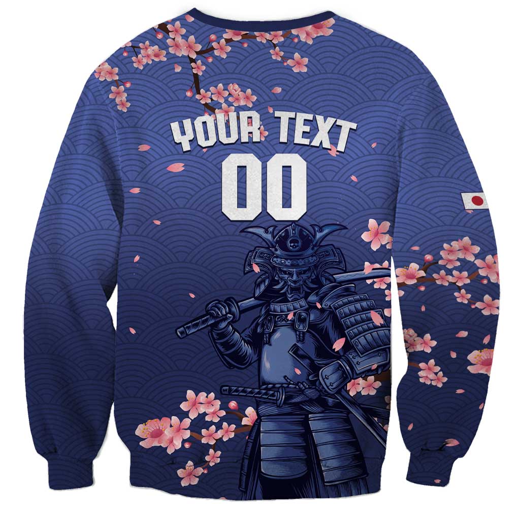 Japan 2026 Baseball Custom Sweatshirt Come On Samurai Sakura Pattern - Wonder Print Shop