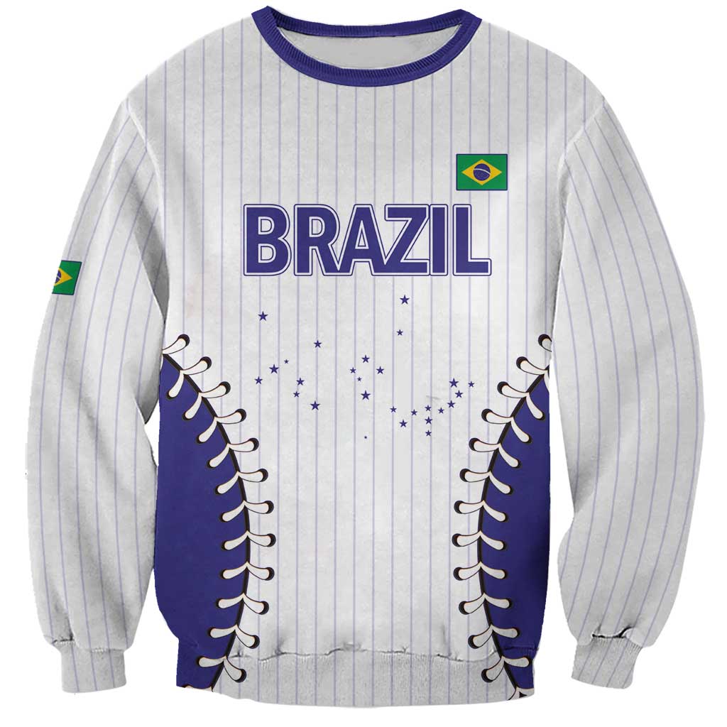 Brazil 2026 Baseball Custom Sweatshirt Go Champions Sporty Style - Wonder Print Shop
