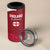 Custom England Rugby 2025 4 in 1 Can Cooler Tumbler Go Champions Red Rose