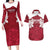 Custom England Rugby 2025 Couples Matching Long Sleeve Bodycon Dress and Hawaiian Shirt Go Champions Red Rose