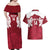 Custom England Rugby 2025 Couples Matching Off Shoulder Maxi Dress and Hawaiian Shirt Go Champions Red Rose