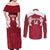 Custom England Rugby 2025 Couples Matching Off Shoulder Maxi Dress and Long Sleeve Button Shirt Go Champions Red Rose