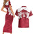 Custom England Rugby 2025 Couples Matching Short Sleeve Bodycon Dress and Hawaiian Shirt Go Champions Red Rose