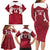 Custom England Rugby 2025 Family Matching Long Sleeve Bodycon Dress and Hawaiian Shirt Go Champions Red Rose