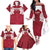 Custom England Rugby 2025 Family Matching Off The Shoulder Long Sleeve Dress and Hawaiian Shirt Go Champions Red Rose