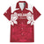 Custom England Rugby 2025 Family Matching Off The Shoulder Long Sleeve Dress and Hawaiian Shirt Go Champions Red Rose