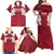 Custom England Rugby 2025 Family Matching Off Shoulder Maxi Dress and Hawaiian Shirt Go Champions Red Rose