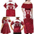 Custom England Rugby 2025 Family Matching Off Shoulder Maxi Dress and Hawaiian Shirt Go Champions Red Rose