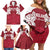 Custom England Rugby 2025 Family Matching Off Shoulder Short Dress and Hawaiian Shirt Go Champions Red Rose