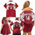 Custom England Rugby 2025 Family Matching Off Shoulder Short Dress and Hawaiian Shirt Go Champions Red Rose