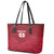 Custom England Rugby 2025 Leather Tote Bag Go Champions Red Rose