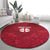 Custom England Rugby 2025 Round Carpet Go Champions Red Rose