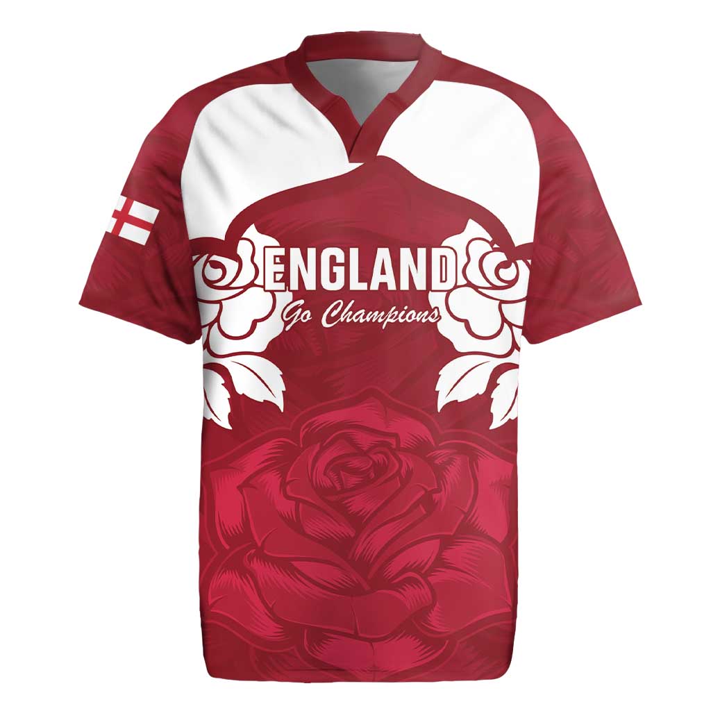 Custom England Rugby 2025 Rugby Jersey Go Champions Red Rose