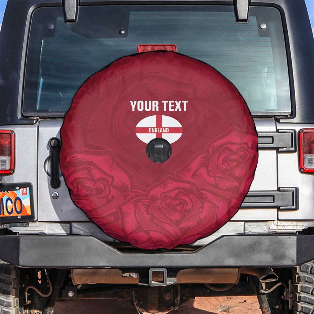 Custom England Rugby 2025 Spare Tire Cover Go Champions Red Rose