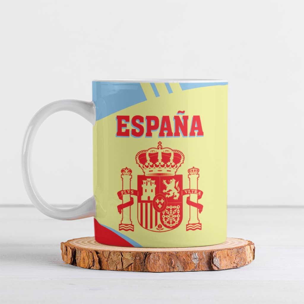 Spain 2026 Football Custom Ceramic Mug Espana La Roja Sporty Style