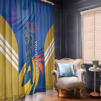 Custom Mumbai India Cricket Window Curtain Go Champions