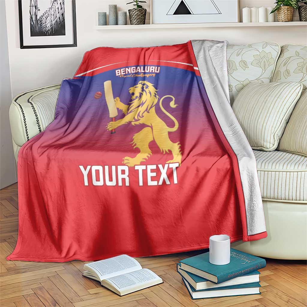 Custom Bengaluru India Cricket Blanket Go Champions