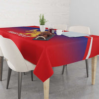 Custom Bengaluru India Cricket Tablecloth Go Champions