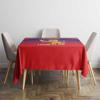 Custom Bengaluru India Cricket Tablecloth Go Champions