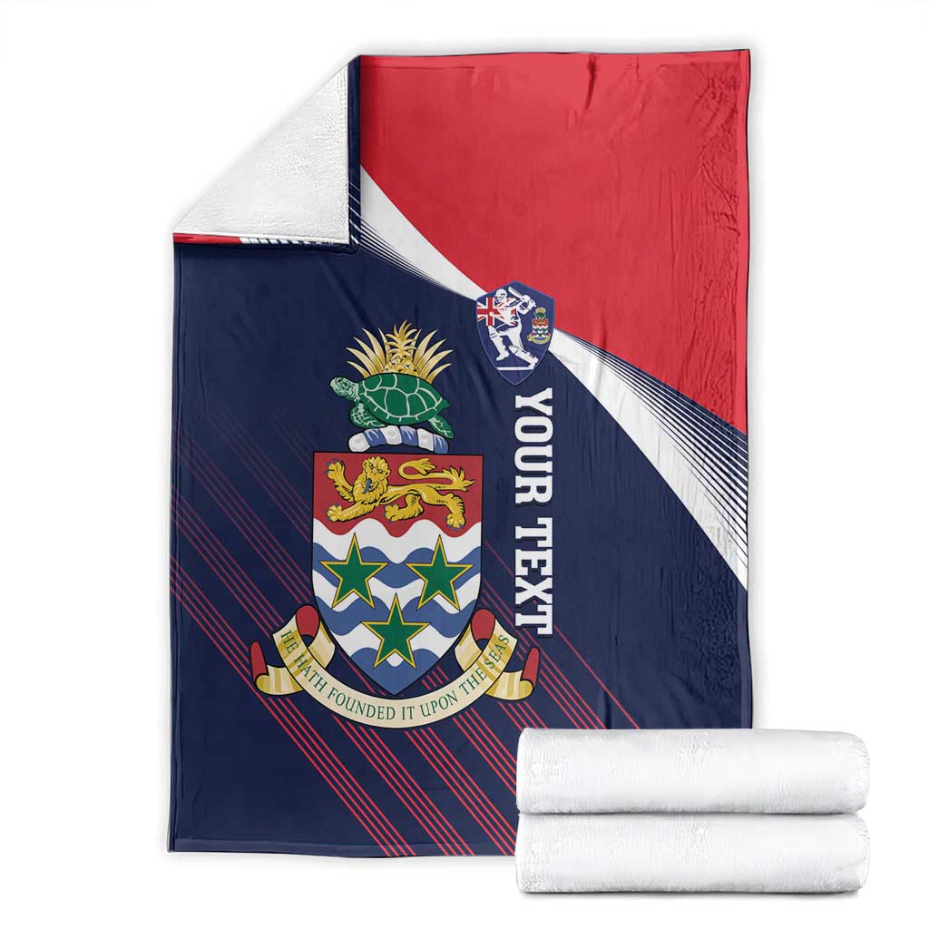 Custom Cayman Islands Cricket Blanket 2025 Sporty Style