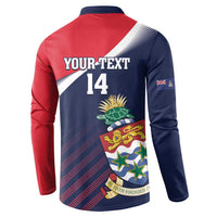 Custom Cayman Islands Cricket Button Sweatshirt 2025 Sporty Style