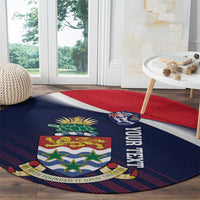 Custom Cayman Islands Cricket Round Carpet 2025 Sporty Style