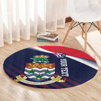 Custom Cayman Islands Cricket Round Carpet 2025 Sporty Style