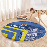 Custom The Bahamas Cricket Round Carpet Come On Bahamian