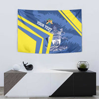 Custom The Bahamas Cricket Tapestry Come On Bahamian