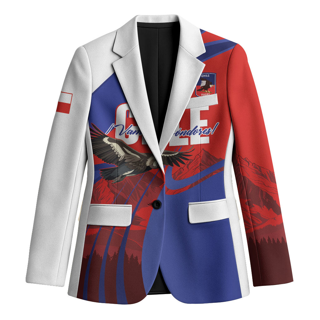 Custom Chile Rugby 2026 Blazer Vamos Los Condores Red Version
