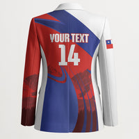 Custom Chile Rugby 2026 Blazer Vamos Los Condores Red Version