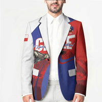 Custom Chile Rugby 2026 Blazer Vamos Los Condores Red Version